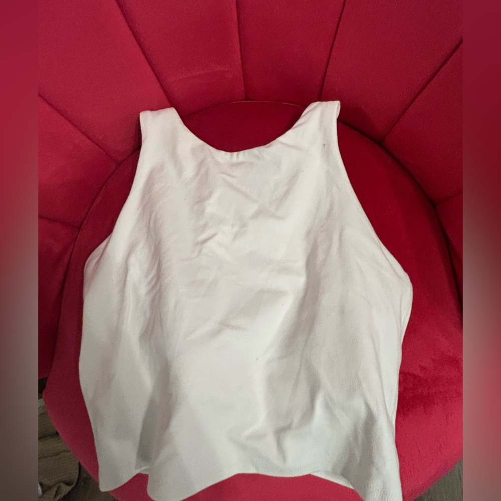 white athleta crop top!